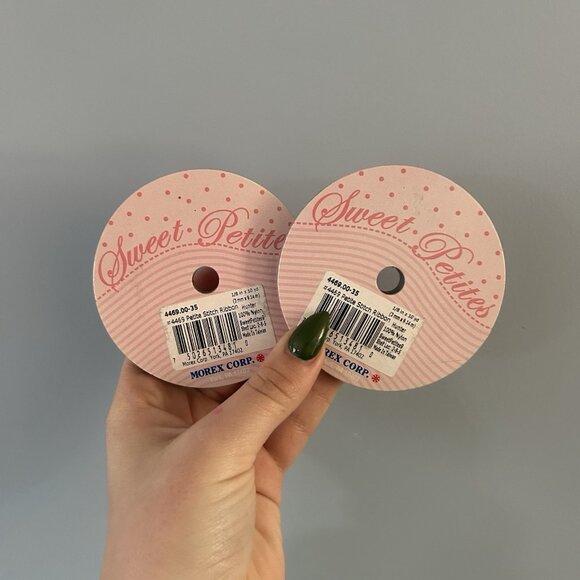 Scrapbooking Junk Journaling Lot Of 4 New Ribbons And Stamps Christmas Holiday - Picture 10 of 13